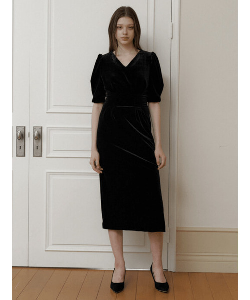 KINDABABY(カインダベイビー)の「classy black velvet long dress(ワンピース・レディース・ブラック・FREE)」の3枚目の写真
