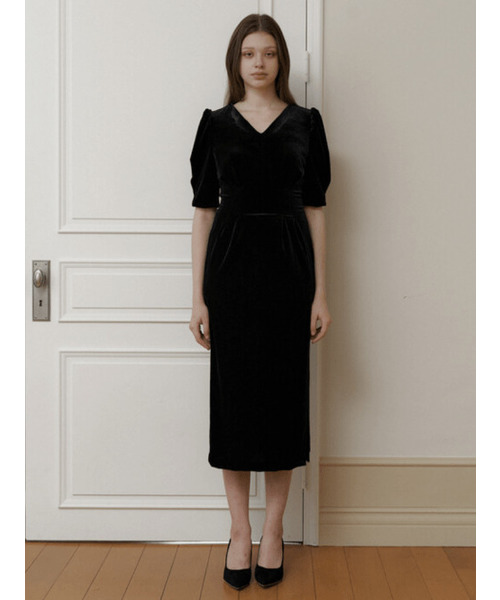 KINDABABY(カインダベイビー)の「classy black velvet long dress(ワンピース・レディース・ブラック・FREE)」の5枚目の写真
