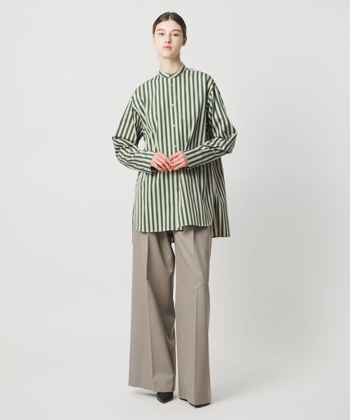 LOEFF(ロエフ)の「<LOEFF>ストライプ オーバーサイズ シャツ(シャツ/ブラウス・レディース・ネイビー/ケリーグリーン・0/1)」の10枚目の写真