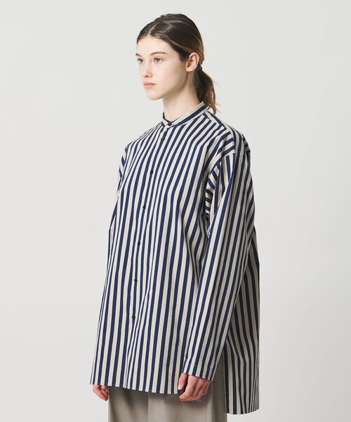 LOEFF(ロエフ)の「<LOEFF>ストライプ オーバーサイズ シャツ(シャツ/ブラウス・レディース・ネイビー/ケリーグリーン・0/1)」の12枚目の写真