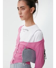 ECOMMAE（イコンマイ）の「WAVE BAG (LAVENDER GRAY)（ショルダーバッグ）」