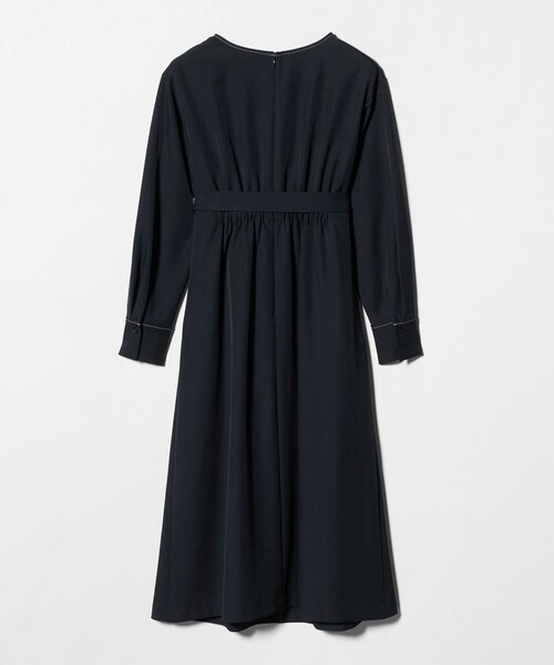 セール】ステッチ タック セミフレア ワンピース（ワンピース）｜green