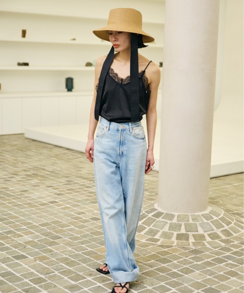 AIC.（エーアイシー）の「ランジェリースリットキャミソール（キャミソール・レディース・アイボリー/ブラック・FREE）」の20枚目の写真