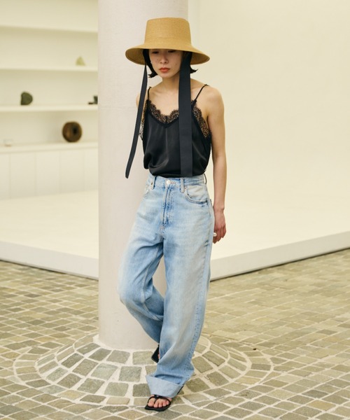 AIC.（エーアイシー）の「ランジェリースリットキャミソール（キャミソール・レディース・アイボリー/ブラック・FREE）」の21枚目の写真