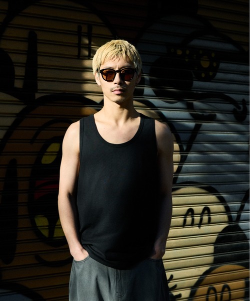 ムラサキスポーツ（ムラサキスポーツ）の「DEAR LAUREL/ディアローレル HIGH COOL TANK タンクトップ【接触冷感】DL26S-2301（タンクトップ・メンズ・チャコールグレー/ブラック/ホワイト・XL/L/M）」の2枚目の写真