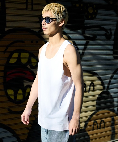 ムラサキスポーツ（ムラサキスポーツ）の「DEAR LAUREL/ディアローレル HIGH COOL TANK タンクトップ【接触冷感】DL26S-2301（タンクトップ・メンズ・チャコールグレー/ブラック/ホワイト・XL/L/M）」の9枚目の写真