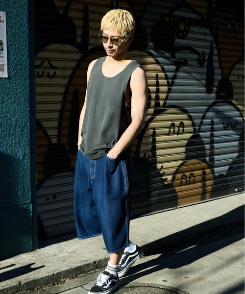 ムラサキスポーツ（ムラサキスポーツ）の「DEAR LAUREL/ディアローレル HIGH COOL TANK タンクトップ【接触冷感】DL26S-2301（タンクトップ・メンズ・チャコールグレー/ブラック/ホワイト・XL/L/M）」の11枚目の写真