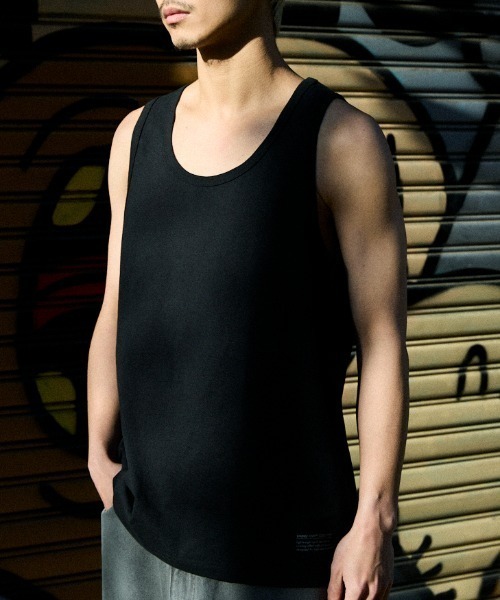 ムラサキスポーツ（ムラサキスポーツ）の「DEAR LAUREL/ディアローレル HIGH COOL TANK タンクトップ【接触冷感】DL26S-2301（タンクトップ・メンズ・チャコールグレー/ブラック/ホワイト・XL/L/M）」の16枚目の写真