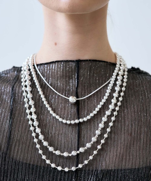 HARE（ハレ）の「2Pボールタレンネックレス(HARE)（ネックレス・レディース・シルバー・FREE）」の11枚目の写真