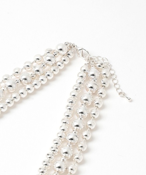 HARE（ハレ）の「2Pボールタレンネックレス(HARE)（ネックレス・レディース・シルバー・FREE）」の6枚目の写真