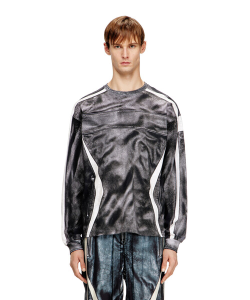 DIESEL（ディーゼル）の「メンズ 長袖Tシャツ T-BOXT-LS-V5（Tシャツ/カットソー・メンズ・チャコールグレー・LARGE/SMALL/MEDIUM/X-LARGE/X-SMALL/XX-LARGE）」の5枚目の写真