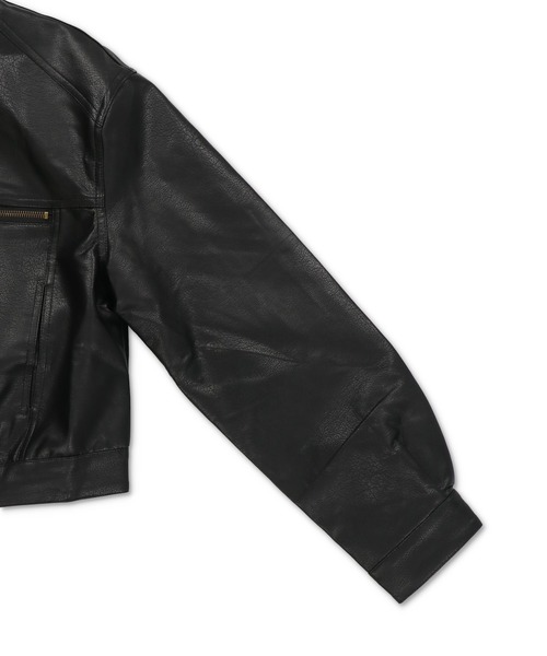 SPINNS（スピンズ）の「春コーデの主役に☆コンパクトシルエットシングルライダースジャケット（ライダースジャケット・レディース・ブラック・ONESIZE）」の12枚目の写真