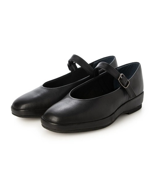 D'ICI(ディッシィ)の「ワンストラップローヒールパンプス(パンプス・レディース・ブラック・24.5cm/24cm/23.5cm/23cm/22.5cm/22cm)」の1枚目の写真