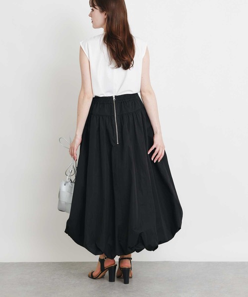 PICCIN PERLA(ピッチンペルラ)の「バックジップバルーンスカート(スカート・レディース・ブラック・M)」の10枚目の写真