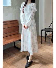 MERCURYDUO | ラッフルカラーパターンワンピース(ワンピース)