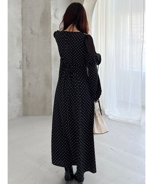 MERCURYDUO（マーキュリーデュオ）の「ラッフルカラーパターンワンピース（ワンピース・レディース・アイボリー/ライトブルー/その他1・SMALL/MEDIUM）」の7枚目の写真