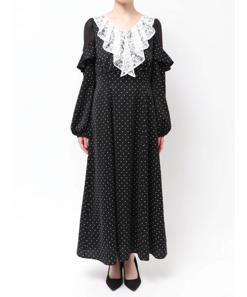 MERCURYDUO（マーキュリーデュオ）の「ラッフルカラーパターンワンピース（ワンピース・レディース・アイボリー/ライトブルー/その他1・SMALL/MEDIUM）」の21枚目の写真