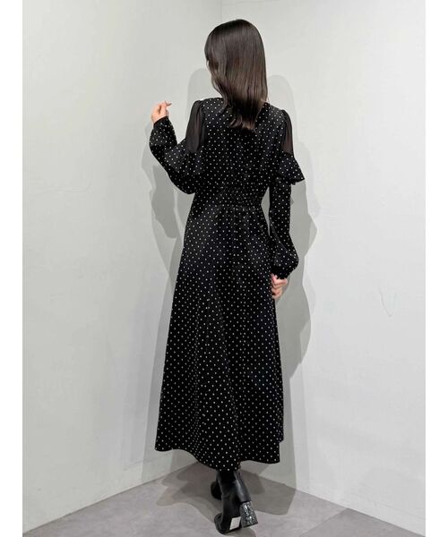 MERCURYDUO（マーキュリーデュオ）の「ラッフルカラーパターンワンピース（ワンピース・レディース・その他1/アイボリー/ライトブルー・MEDIUM/SMALL）」の14枚目の写真