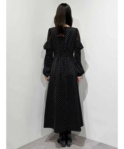 MERCURYDUO（マーキュリーデュオ）の「ラッフルカラーパターンワンピース（ワンピース・レディース・その他1/アイボリー/ライトブルー・MEDIUM/SMALL）」の15枚目の写真