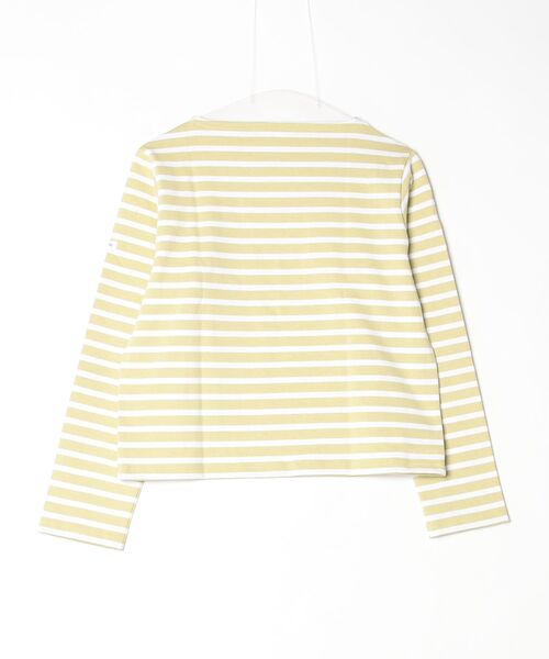 ORCIVAL(オーシバル)の「ORCIVAL/オーシバル ショートレングスボートネックロングスリーブプルオーバー ボーダー SHORT LENGTH BOAT NECK LONG SLEEVE BORDER B511(Tシャツ/カットソー・レディース・スカイブルー/グリーン/ピンク・2)」の4枚目の写真