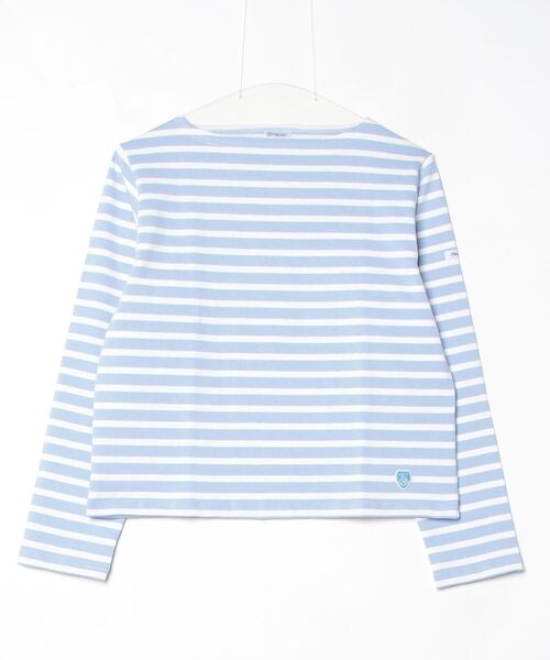 ORCIVAL(オーシバル)の「ORCIVAL/オーシバル ショートレングスボートネックロングスリーブプルオーバー ボーダー SHORT LENGTH BOAT NECK LONG SLEEVE BORDER B511(Tシャツ/カットソー・レディース・スカイブルー/グリーン/ピンク・2)」の18枚目の写真