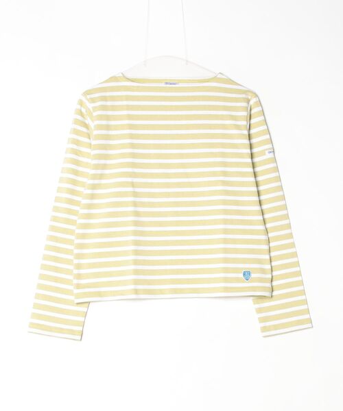 ORCIVAL(オーシバル)の「ORCIVAL/オーシバル ショートレングスボートネックロングスリーブプルオーバー ボーダー SHORT LENGTH BOAT NECK LONG SLEEVE BORDER B511(Tシャツ/カットソー・レディース・スカイブルー/グリーン/ピンク・2)」の13枚目の写真