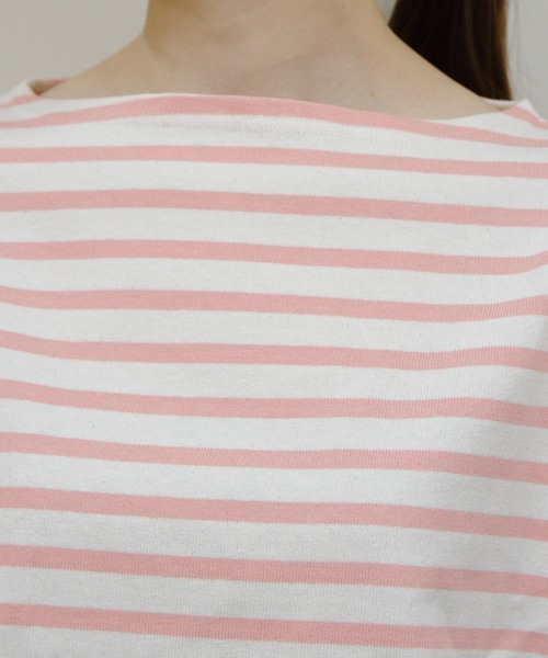 ORCIVAL(オーシバル)の「ORCIVAL/オーシバル ショートレングスボートネックロングスリーブプルオーバー ボーダー SHORT LENGTH BOAT NECK LONG SLEEVE BORDER B511(Tシャツ/カットソー・レディース・スカイブルー/グリーン/ピンク・2)」の19枚目の写真