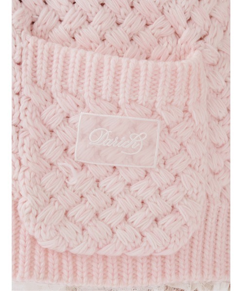 Darich（ダーリッチ）の「アントルラックボリュームニットカーディガン（カーディガン/ボレロ・レディース・ピンク/ホワイト/サックスブルー・FREE）」の14枚目の写真