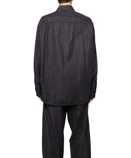 In・stru(men-tal).(インストルメンタル)の「【in・stru(men-tal).】COTTON TENCEL DENIM WORK LS SHIRTS(シャツ/ブラウス・メンズ・インディゴブルー/ブラック・44/48/46)」の5枚目の写真