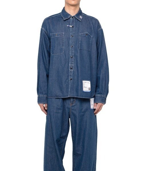 In・stru(men-tal).(インストルメンタル)の「【in・stru(men-tal).】COTTON TENCEL DENIM WORK LS SHIRTS(シャツ/ブラウス・メンズ・インディゴブルー/ブラック・44/48/46)」の17枚目の写真