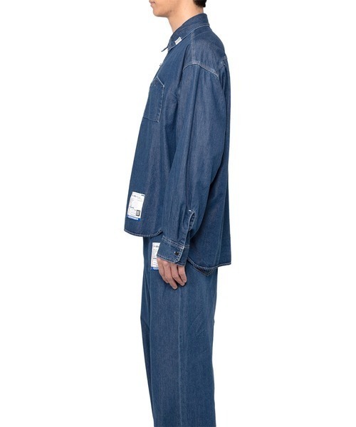 In・stru(men-tal).(インストルメンタル)の「【in・stru(men-tal).】COTTON TENCEL DENIM WORK LS SHIRTS(シャツ/ブラウス・メンズ・インディゴブルー/ブラック・44/48/46)」の18枚目の写真