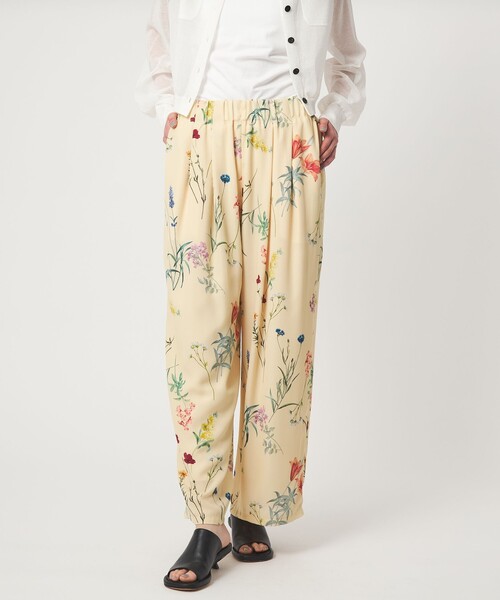 EMMEL REFINES（エメルリファインズ）の「＜EMMEL REFINES＞EM フラワープリント イージーパンツ（その他パンツ・レディース・ブラック/クリーム・M/S）」の3枚目の写真