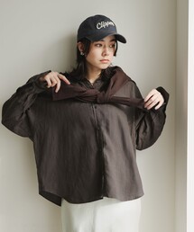 green label relaxing（グリーンレーベルリラクシング）の「【結論シリーズ】リネンバランスシャツ［size SHORTあり］（シャツ/ブラウス）」