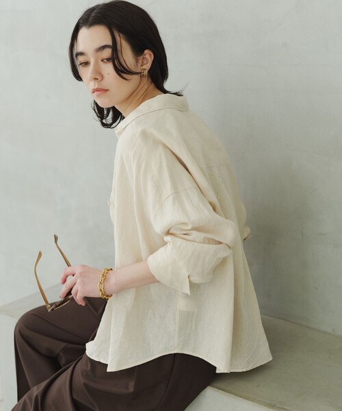 結論シリーズ】リネンバランスシャツ［size SHORTあり］（シャツ