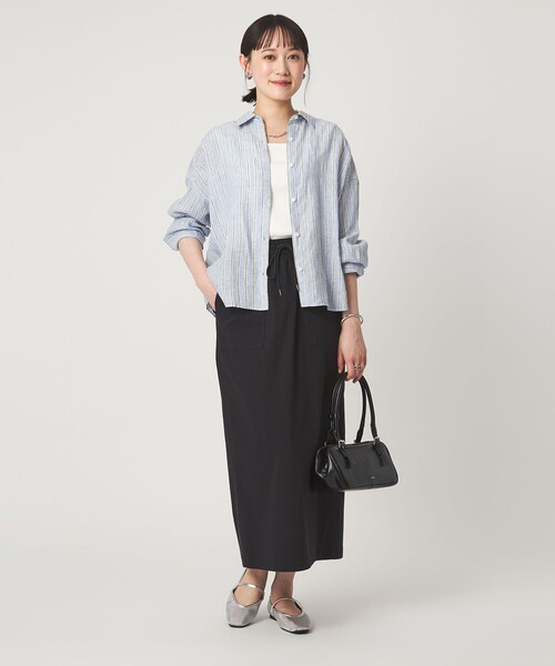 green label relaxing（グリーンレーベルリラクシング）の「【結論シリーズ】リネンバランスシャツ［size SHORTあり］（シャツ/ブラウス・レディース・ナチュラル/ライトブルー/ライトピンク/ブラウン/ライム/ダークグレー/その他1・FREE/SHORT）」の17枚目の写真