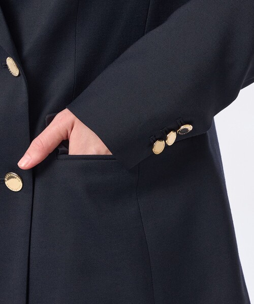 MACKINTOSH PHILOSOPHY(マッキントッシュ フィロソフィー)の「【TROTTER(トロッター)シリーズ】【RETFORD(レットフォード)】アクションツイル(テーラードジャケット・レディース・ダークネイビー/ベージュ・38/36)」の8枚目の写真