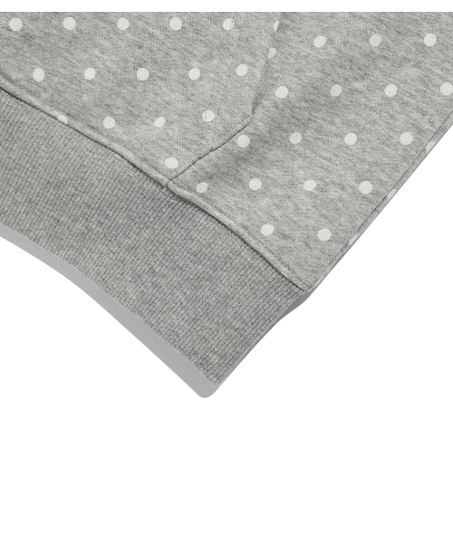 NICE GHOST CLUB(ナイスゴーストクラブ)の「DOT 3STAR RAGLAN CROP HOODIE ZIP UP_GREY(NG2GSUM493A)(パーカー・レディース・グレー・SMALL/MEDIUM)」の7枚目の写真