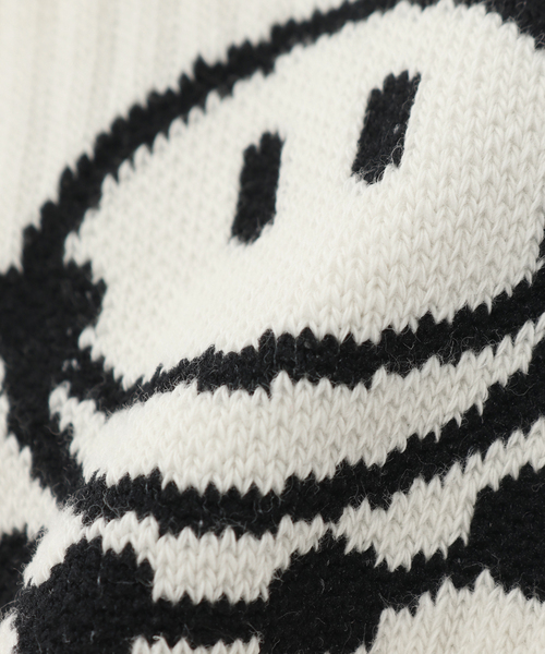 F-LAGSTUF-F（フラグスタフ）の「F-LAGSTUF-F/フラグスタフ "SMILE" SOX（ソックス/靴下・メンズ・ブラック/ホワイト/ブルー・FREE）」の5枚目の写真