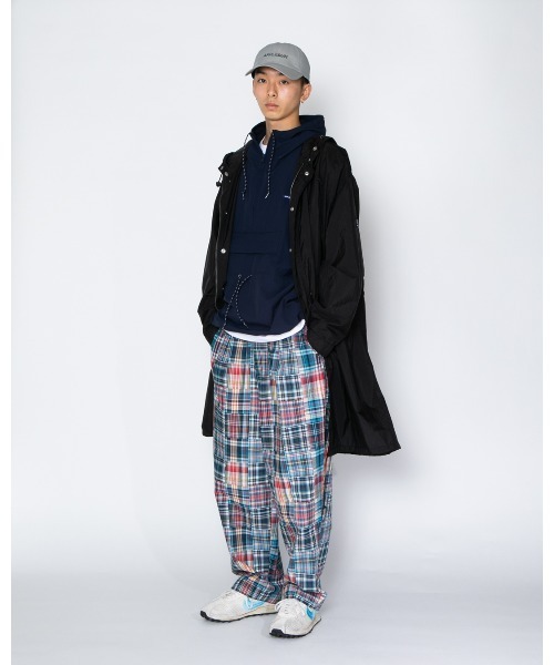 APPLEBUM(アップルバム)の「Patchwork Madras Wide Pants(その他パンツ・メンズ・ブルー・MEDIUM/LARGE/X-LARGE)」の3枚目の写真