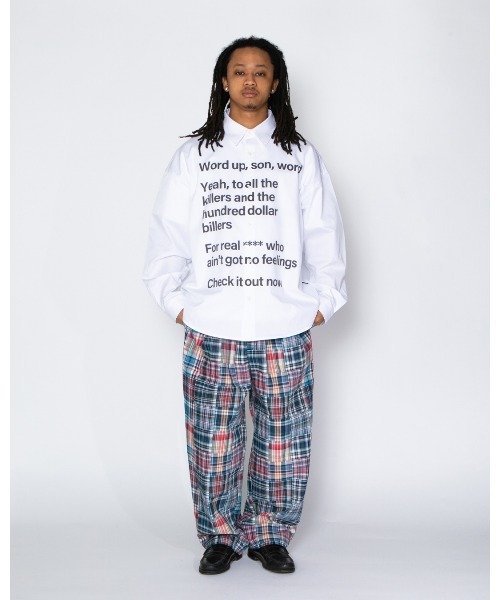 APPLEBUM(アップルバム)の「Patchwork Madras Wide Pants(その他パンツ・メンズ・ブルー・MEDIUM/LARGE/X-LARGE)」の8枚目の写真