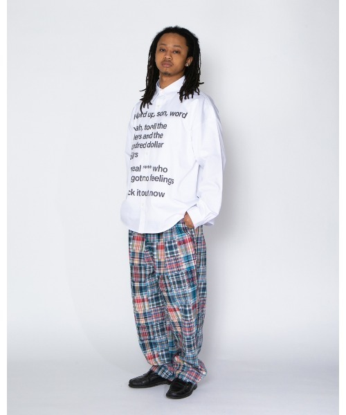 APPLEBUM(アップルバム)の「Patchwork Madras Wide Pants(その他パンツ・メンズ・ブルー・MEDIUM/LARGE/X-LARGE)」の13枚目の写真