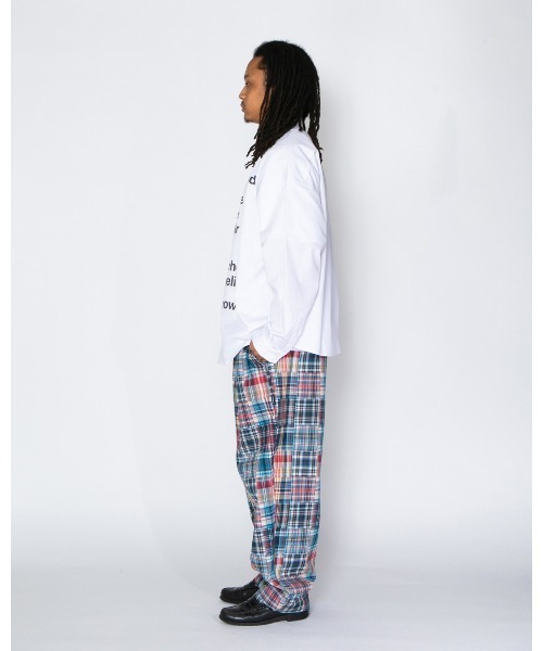 APPLEBUM(アップルバム)の「Patchwork Madras Wide Pants(その他パンツ・メンズ・ブルー・MEDIUM/LARGE/X-LARGE)」の14枚目の写真