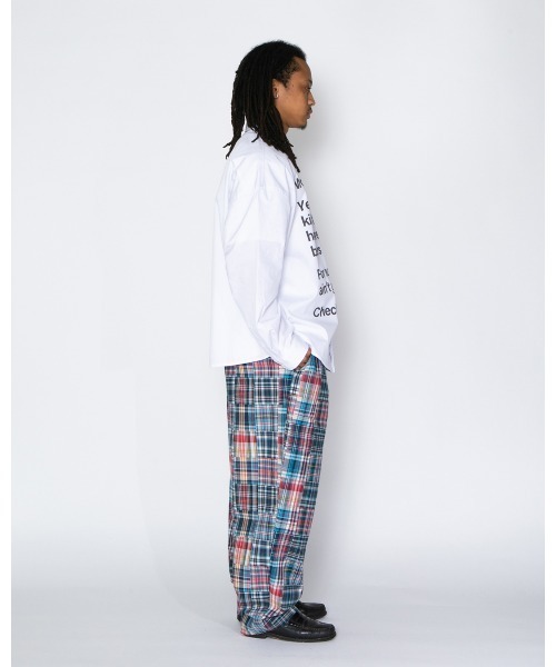 APPLEBUM(アップルバム)の「Patchwork Madras Wide Pants(その他パンツ・メンズ・ブルー・MEDIUM/LARGE/X-LARGE)」の16枚目の写真
