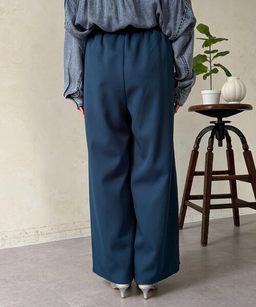 Chez toi（シェトワ）の「リブラインストレッチストレートパンツ（その他パンツ・レディース・ライトグレー/ネイビー/チャコールグレー・FREE）」の16枚目の写真