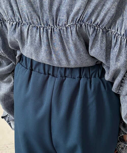 Chez toi（シェトワ）の「リブラインストレッチストレートパンツ（その他パンツ・レディース・ライトグレー/ネイビー/チャコールグレー・FREE）」の18枚目の写真