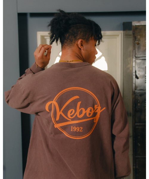 KEBOZ（ケボズ）の「BB WASHED L/S TEE（Tシャツ/カットソー・メンズ・ネイビー/オリーブ/ブラック/ブラウン/ホワイト・2XL/XL/L/M/S）」の4枚目の写真