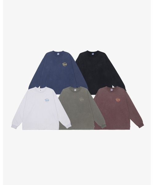 KEBOZ（ケボズ）の「BB WASHED L/S TEE（Tシャツ/カットソー・メンズ・ネイビー/オリーブ/ブラック/ブラウン/ホワイト・2XL/XL/L/M/S）」の8枚目の写真
