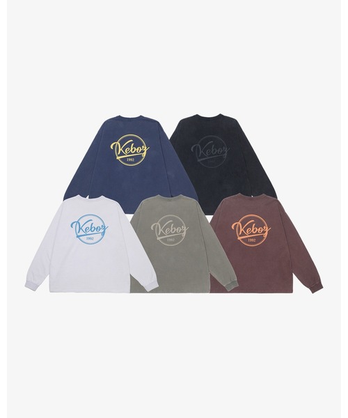 KEBOZ（ケボズ）の「BB WASHED L/S TEE（Tシャツ/カットソー・メンズ・ネイビー/オリーブ/ブラック/ブラウン/ホワイト・2XL/XL/L/M/S）」の7枚目の写真