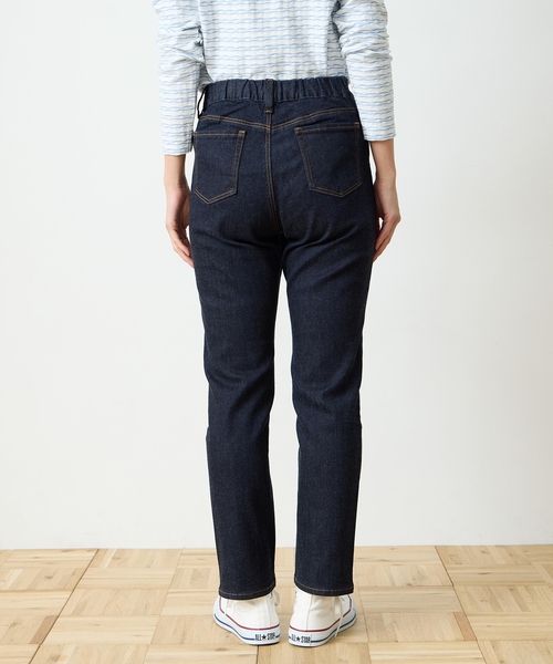 DECOY SINCE 1981（デコイシンスイチキュウハチイチ）の「ストレッチデニムスリムパンツ【ウエストゴム・大きいサイズあり】（その他パンツ・レディース・ネイビー/ブルー・64/67/70/76/80）」の6枚目の写真