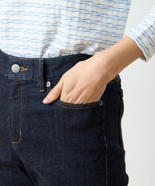 DECOY SINCE 1981（デコイシンスイチキュウハチイチ）の「ストレッチデニムスリムパンツ【ウエストゴム・大きいサイズあり】（その他パンツ・レディース・ネイビー/ブルー・64/67/70/76/80）」の13枚目の写真